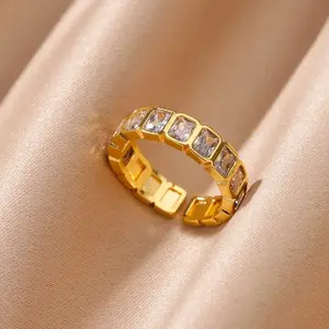Baguette Diamond Adjustable Ring