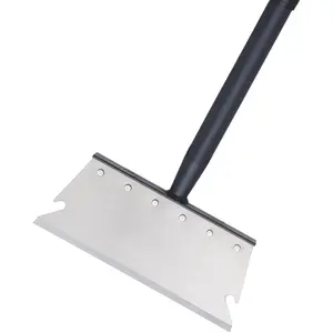 Garden Shovel, Ice Scraper, Multifunctional Cleaning Shovel with 59" Adjustable Handle Heavy Duty Garden Tool for Lawn Edging, Scraping, Weed and Ice Removal