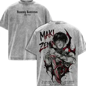 Maki Zenin Jujutsu Kaisen T-Shirt & Hoodie – Vintage Oversized Anime Tee, Dark Aesthetic Maki Manga Graphic Shirt, Heavy Cotton Unisex Streetwear JJK Merch, Fall Outfit Anim3 Gift X
