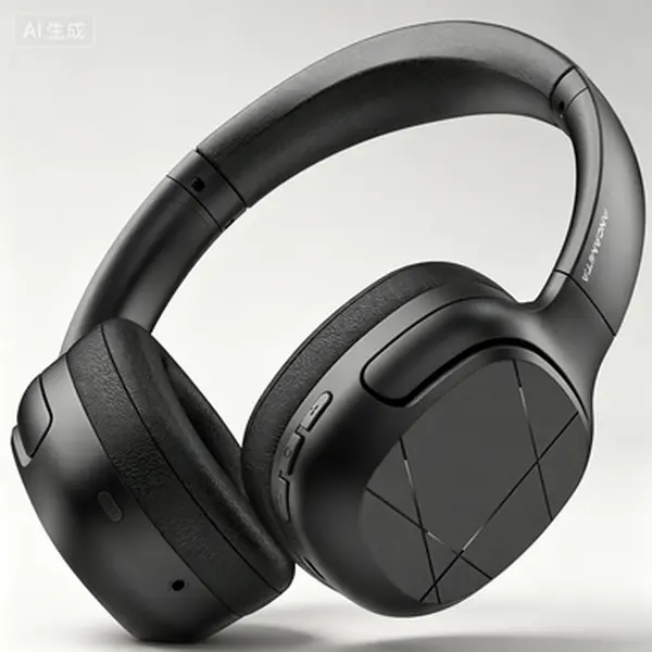 ANCAMITA Active Noise Cancelling Wireless Bluetooth Over-Ear Headphones, Hi-Fi Stereo Sound, Backup Aux Wired Mode, Comfortable Earcups for Work Focus