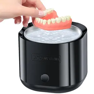 Ultrasonic Cleaner, Ultrasonic Cleaner for Retainers & Dentures, Ultrasonic Jewelry Cleaner, 42kHz Cleaner for Dentures, Mouth Guard, Aligner, Toothbrush Heads, Jewelry Rings, Portable Dental Cleaning Solution