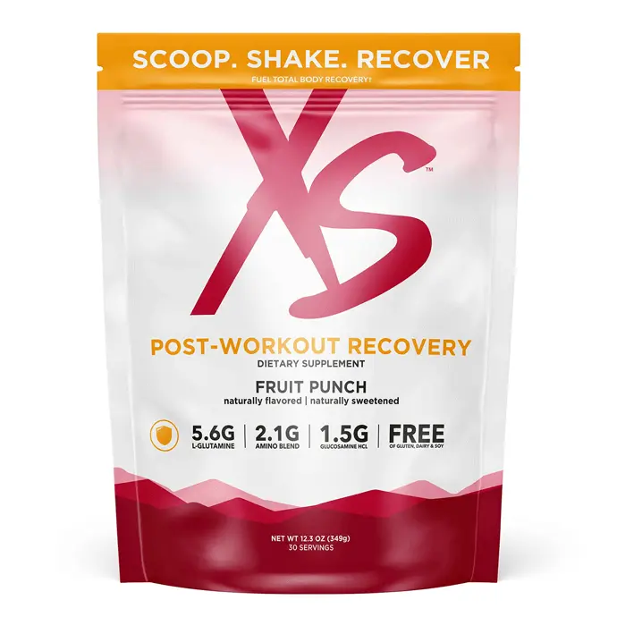 Amway XS Post-Workout Recovery – Fruit Punch | 30 Servings | Recovery Drink Mix