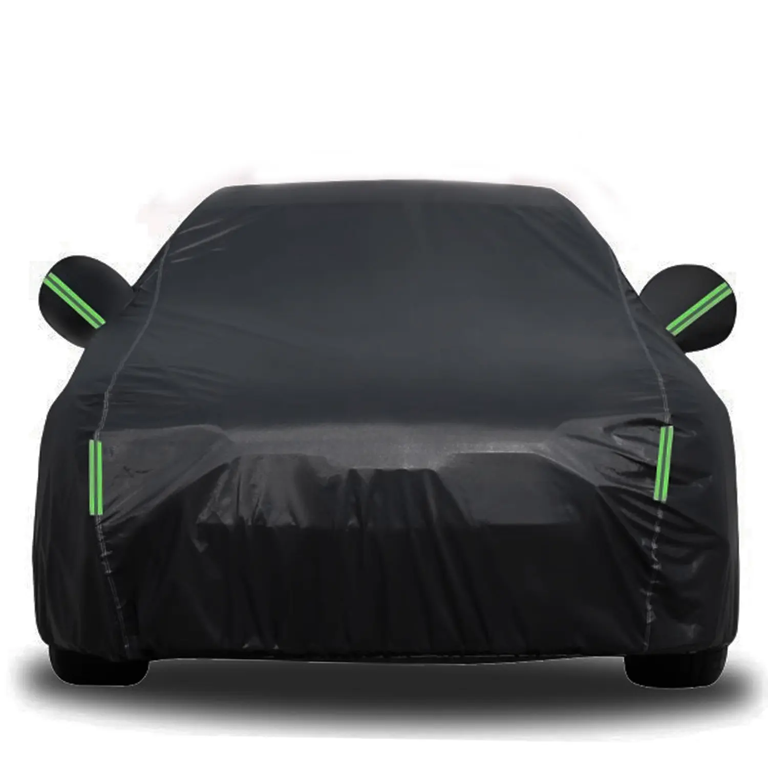 Car Cover Waterproof , Outdoor Full Exterior Covers for Sedans Rain Dust Sun Protection. Universal Fit for Toyota Camry, Honda Accord. Black