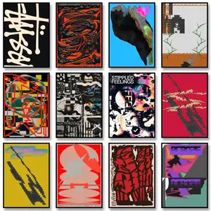 Vintage Abstract Classic Canvas Poster Retro Extreme Art Canvas Painting Print Wall Art Picture for Living Room Home Decorati