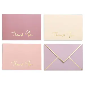 Heavy Duty Thank You Cards with Envelopes - 36 PK- Gold  Notes 4x6 Inches Baby Shower Thank You Cards Wedding Thanks Cards Small Business Graduation Funeral Bridal Shower