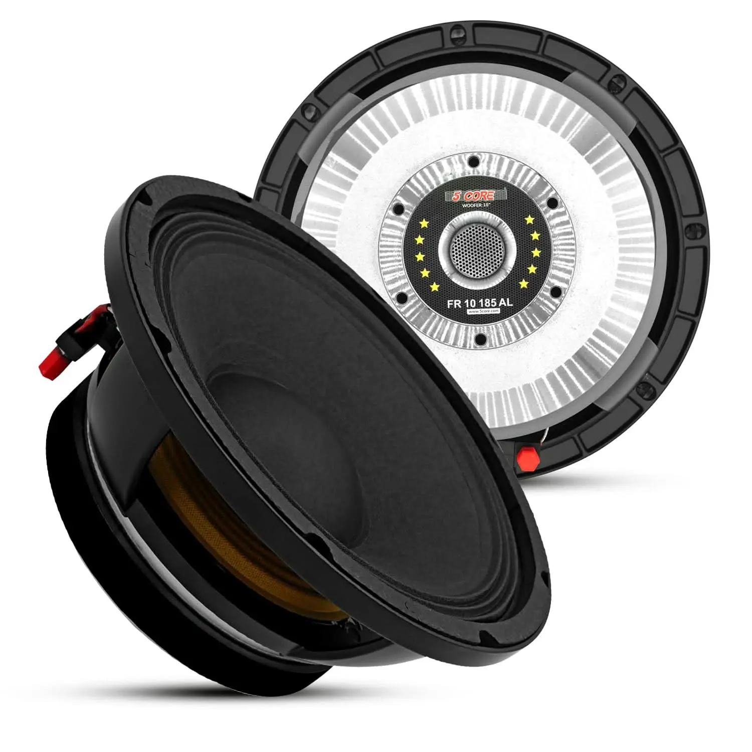 5 CORE 10" Subwoofer Speaker 600W RMS 4 Ohm Full Range Replacement Loudspeaker (Test)