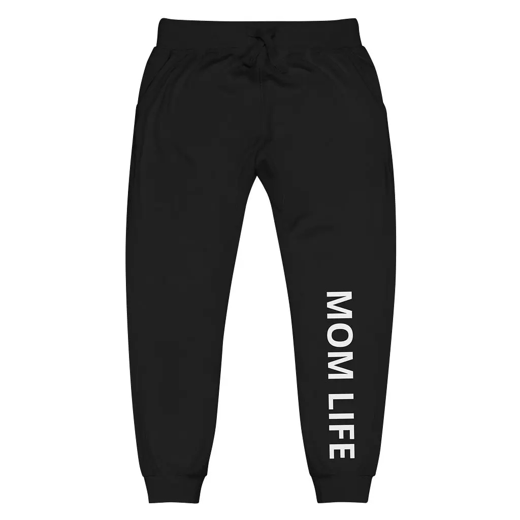 Cotton Heritage Unisex Midweight Fleece Joggers - Custom Name, Tapered Fit, Sporty Chic Casual Wear, Mom Life, S Size Sports & Outdoor Pants for All Seasons, Streaming, Fleece Fabric, Custom Names, Sporty Casual Wear