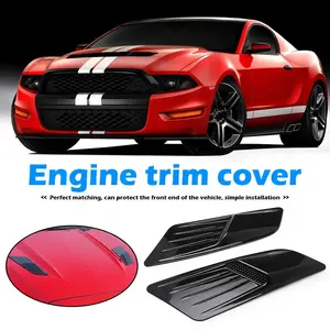 Car Modification Universal Mustang Fender Vent Decorative Cover, Engine Hood Fake Vent Decoration, Automotive Accessories