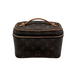 Pre-owned Louis Vuitton Coated Canvas Toiletry Bags Nice Monogram Canvas Toiletry Pouch Vanity Case LS473