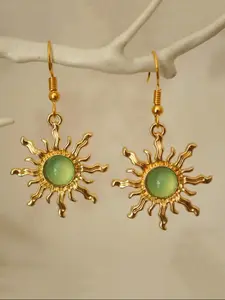 Sun Design Dangle Earrings, Fashionable Jewelry for Women, Trendy All-match & Exquisite Jewelry for Birthday Gift, Back to School