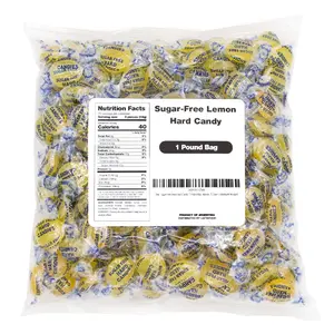 Sugar-Free Lemon Hard Candy | 1 Pound Bag - Approx. 75 Count | Individually Wrapped