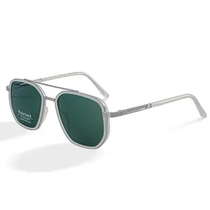 Back To School Sunglasses for Travel Use, Gifts for Him, Fashion Fall/Summer 2025 Geometric Frame Double Beam Sun Protection Glasses Trends, Travel Accessories