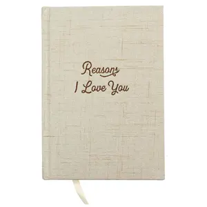 Avocado Goods Reasons Why I Love You - Blank Hardcover Love Book, Why I Love You Linen Journal  Book for Boyfriend or Girlfriend, Husband or Wife, Bride & Groom, or Couples I Love You Gifts Notebook, Love Journal