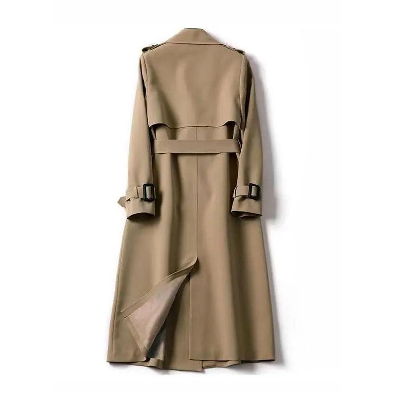 Women's Solid Double Button Belted Trench Coats, Elegant Lapel Neck Long Sleeve Coat for Fall, Winter Wear Casual Wear, Women's Casual Jackets Outerwear for Daily Wear, Winter Clothes Women, Coats for WomenGift Women's Solid Double Button Belted Trench Coats, Elegant Lapel Neck Long Sleeve Coat for Fall, Winter Wear Casual Wear, Women's Casual Jackets Outerwear for Daily Wear, Winter Clothes Women, Coats for WomenGift