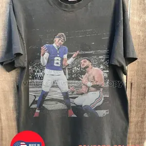 Adults + Youths Vintage Jaxson Dart and Cam Skattebo Shirt , Game Day Vintage Bootleg Shirt, Gift For Football Fans, Gift For Him