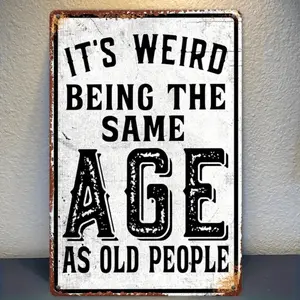 Humorous Vintage Rectangular Wall Sign for Home Garden Garage and Farmhouse Decor