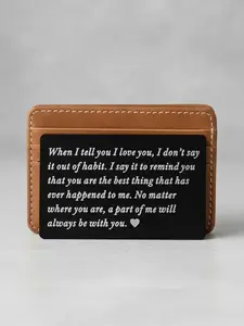 Letters & Heart Pattern Wallet Card, Creative Wallet Inserts Card for Couples, Perfect for Birthday/valentine's Day Gift, Business Style Wallet, Casual Elegance, One Size Fits All