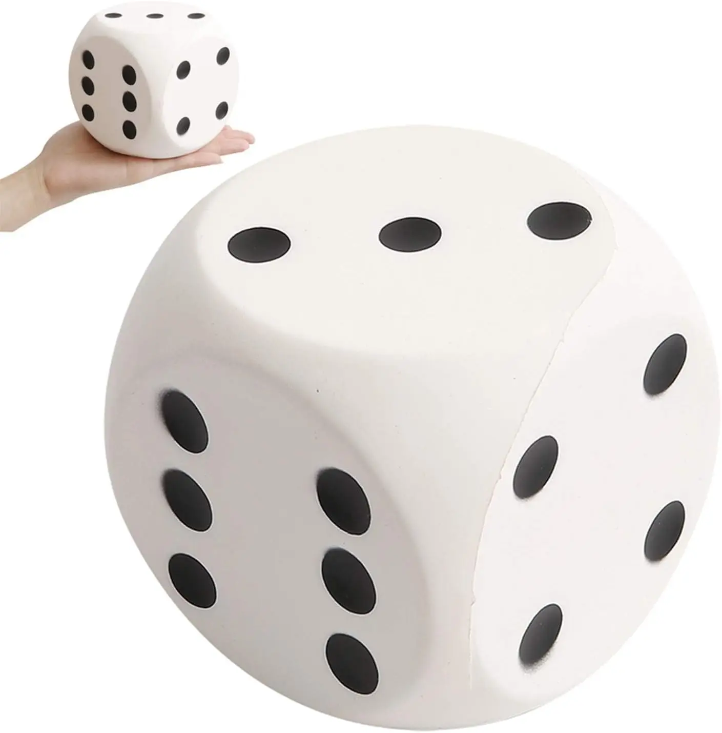 Anboor 3.9" Squishies Dice Kawaii Soft Slow Rising Scented Board Game Squishies Stress Relief Kids Toys Collection Decorative Props Gift for Kids Parents Partner