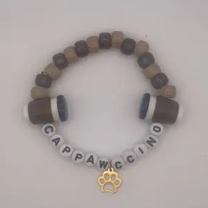 Cappawccino Beaded Bracelet | Kandi, Rave, Cafe, Coffee, Cappuccino