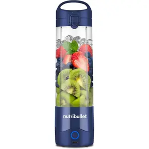 nutribullet Portable , Cordless, 20oz Vessel, Personal , USB-C Rechargeable, Navy Blue, NBPB50100NB