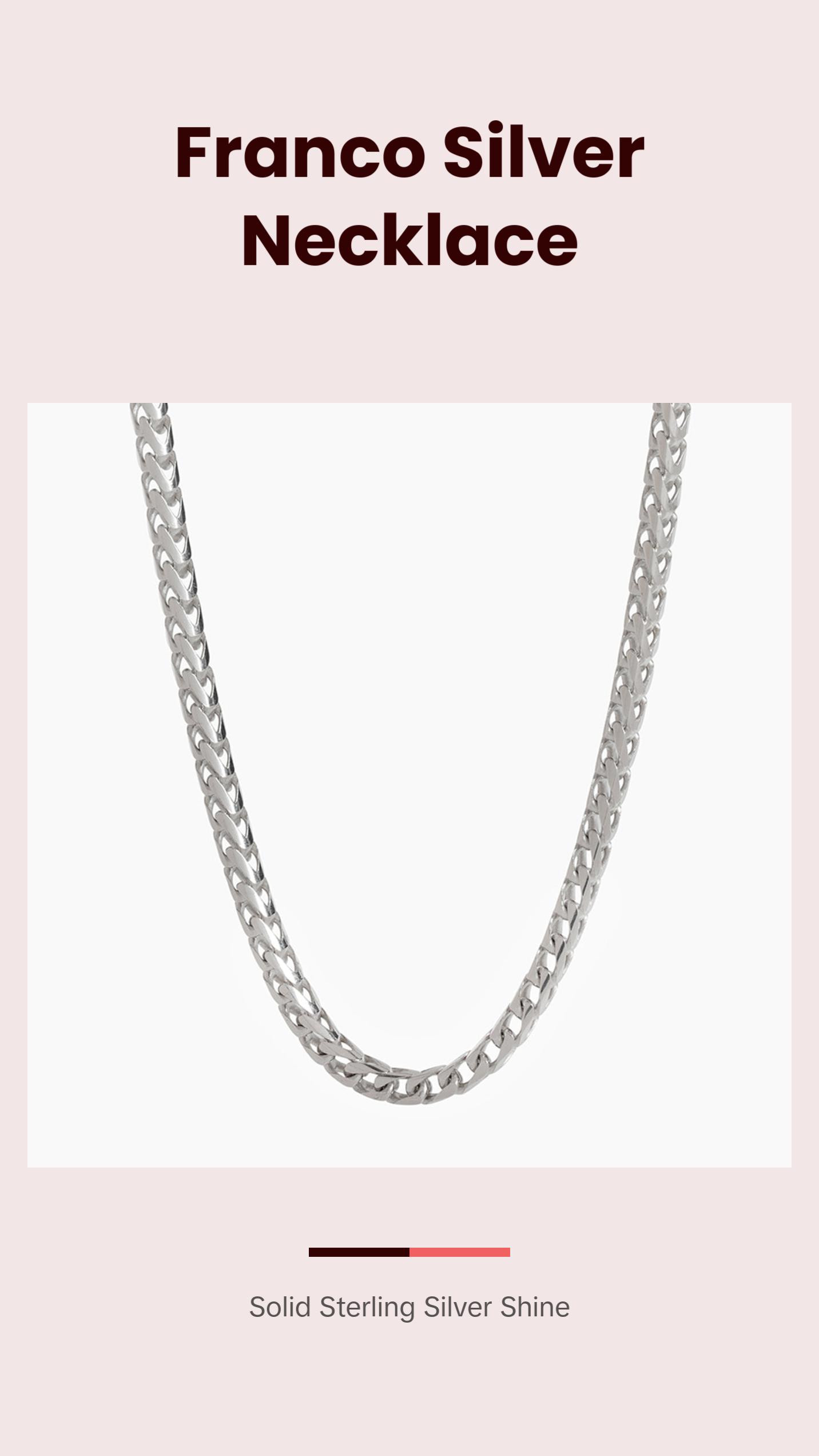 4mm Silver Franco Chain 4mm Silver Franco Chain