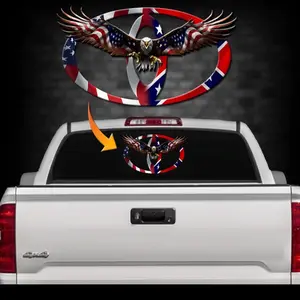 American Flag Toy. Vynil Decal