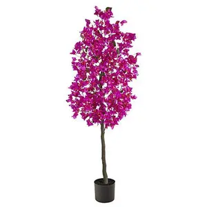 Nearly Natural 5 Ft. Bougainvillea Artificial Tree