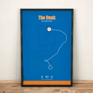 Knicks John Starks The Dunk Print, Poster No Frame, Home Decor, Wall Art