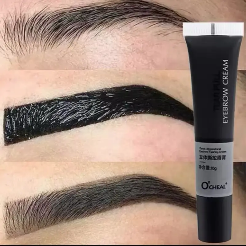 Peel off Eyebrow Enhancer Makeup Waterproof Long-lasting Eyebrow Dye Tint Fast Easy Dye Gel Brown Black Color Eye Brow Cosmetics Blend Flawless