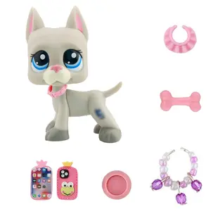 Mini Pet Shop Great Dane Multi Item Party Gift Pack,Great Dane Mini Cat Pets with Cute Accessories,Collectible Imagination for LPS Great Dane,Birthday Christmas Halloween Gift