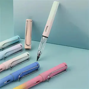 2pcs/set Forever Pencil Infinity Pencil Coloring Metal Pencils Set, Everlasting Pencil Eternal Pencil/Inkless Pencil/No Sharpen