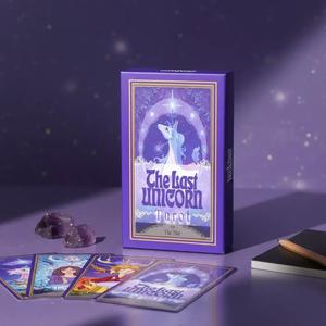 the last unicorn tarot card game, 1 box interactive tarot card game props, classic tarot cards, fun party board game, perfect gift for tarot card enthusiasts