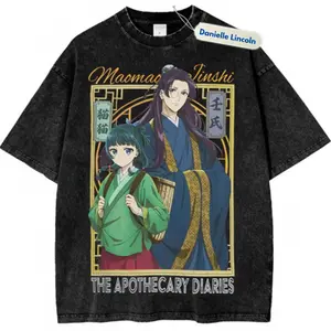 Maomao & Jinshi Anime Vintage T-Shirt, Apothecary Diaries Anime Gift For Fan Manga, Gift For Men, Gift For Women, Crew Neck T-shirt, Trending T-shirt