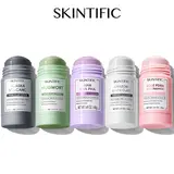 SKINTIFIC Clay Stick Collection 5 Masks for Every Skin Concern - Alaska Volcano Clay Stick / Mugwort Anti Pores & Acne Clay Stick / Skin Resurfacing Clay Stick / Amazon White purifying Clay Stick / PDRN Rose Clay Stick