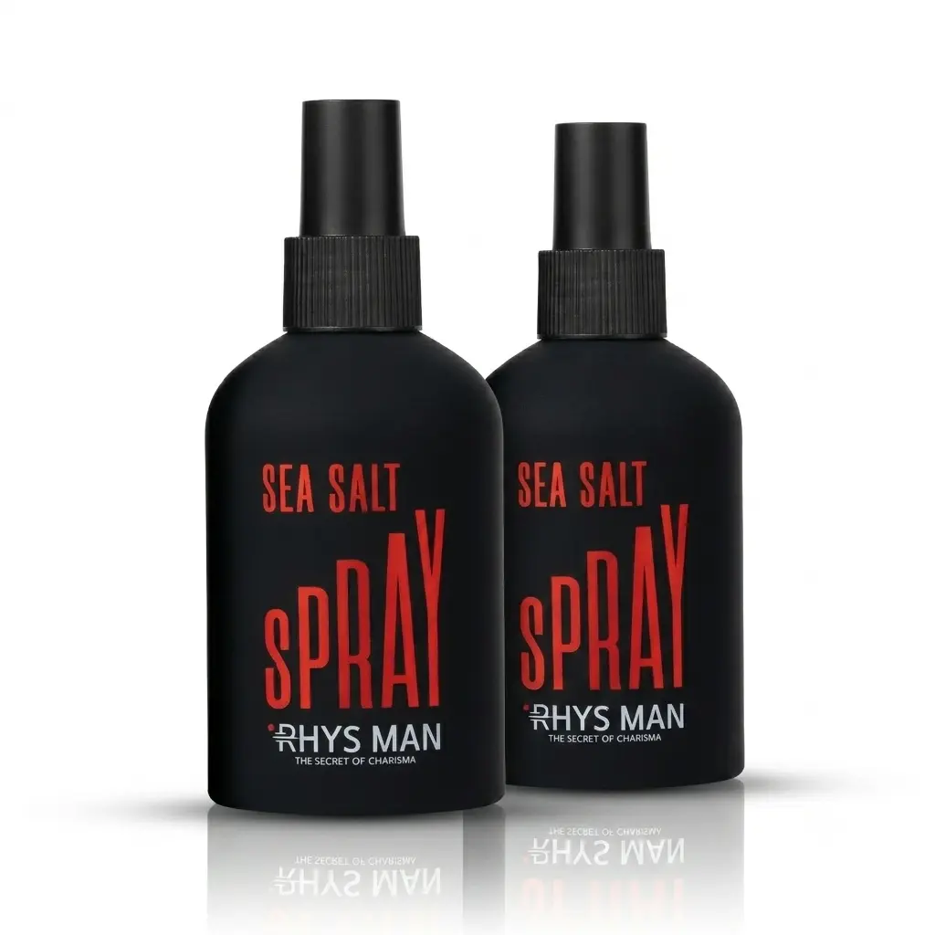 Set of 2 Sea Salt Spray for Men – RHYS MAN Summer Hair Texture Spray with Volume & Matte Finish Father’s Day Gift