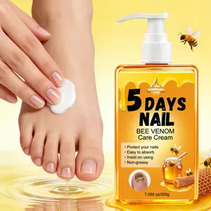200g Large Capacity Bee Venom Nail Cream | Bee venom + salicylic acid + collagen + vitamin C, quadruple repair | Suitable for hands and feet, nourishes cuticles and strengthens nail surface Moisturizing Hand Cream