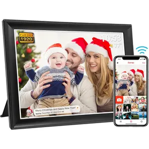 64GB FRAMEO 10.5 Inch Smart WiFi Digital Photo Frame 1920x1280 FHD IPS LCD Touch Screen, Auto-Rotate, 64GB Storage, Support SD Card & USB Drive, Share Moments Instantly via Frameo App from Anywhere