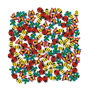 Bulk 144 Pc. Mini Insect Multicolor Rubber Erasers