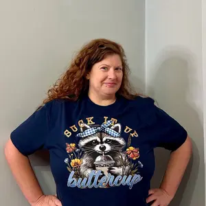 Women's raccoon shirt suck it up buttercup funny shirt unisex fit / soft style