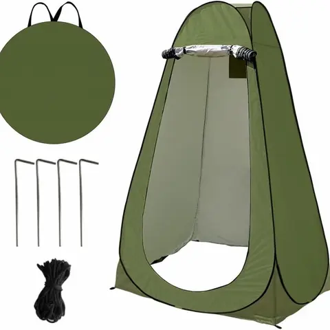 Volixor Shower Tent, Pop up Portable Camping Tent, Outdoor Toilet Changing Dressing Room, Instant  Shelter for Picnic football bathroom tent