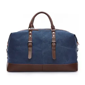 Vintage Canvas Duffel Bag: Large Capacity & Multi-Way Carry for Outdoor Travel & Daily Commute