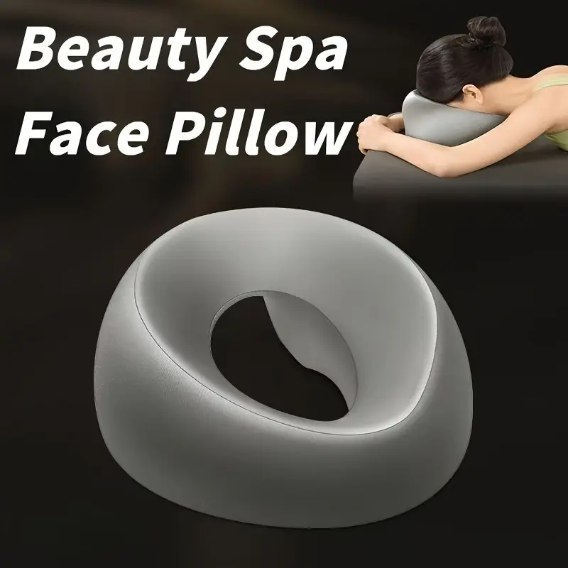 Soft O-Shaped Face Pillow – Spa & Beauty Salon Massage Table Pillow, Multi-Functional Adult Facial Care Relaxation Pillow