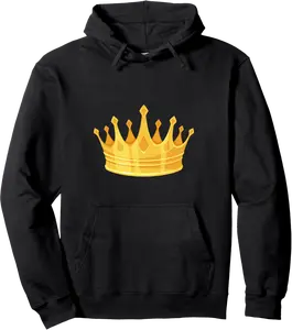 Drawn crown. Queen King Crown Royalty Highness majesty Gold Pullover Hoodie - Antoniojo Shop 50B0DJVP924K