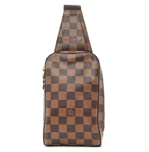 Pre-owned Louis Vuitton Coated Canvas Shoulder Bags LV Geronimos	Damier Ebene L26012088