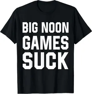 Big Noon Games Suck T-Shirt | Unisex Cotton T-Shirt | Unique Gift Tee