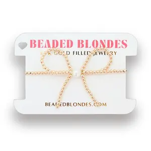 Beaded Blondes Gold Bow Bracelet