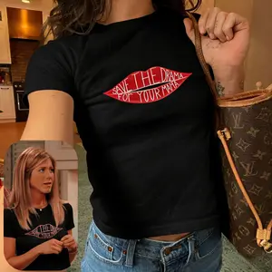 Save The Drama For Your Mama Baby Tee, Friends Series Rachel Green Tshirt, Tv Show Quote Tee, Jennifer Aniston Tee, Gift For Her