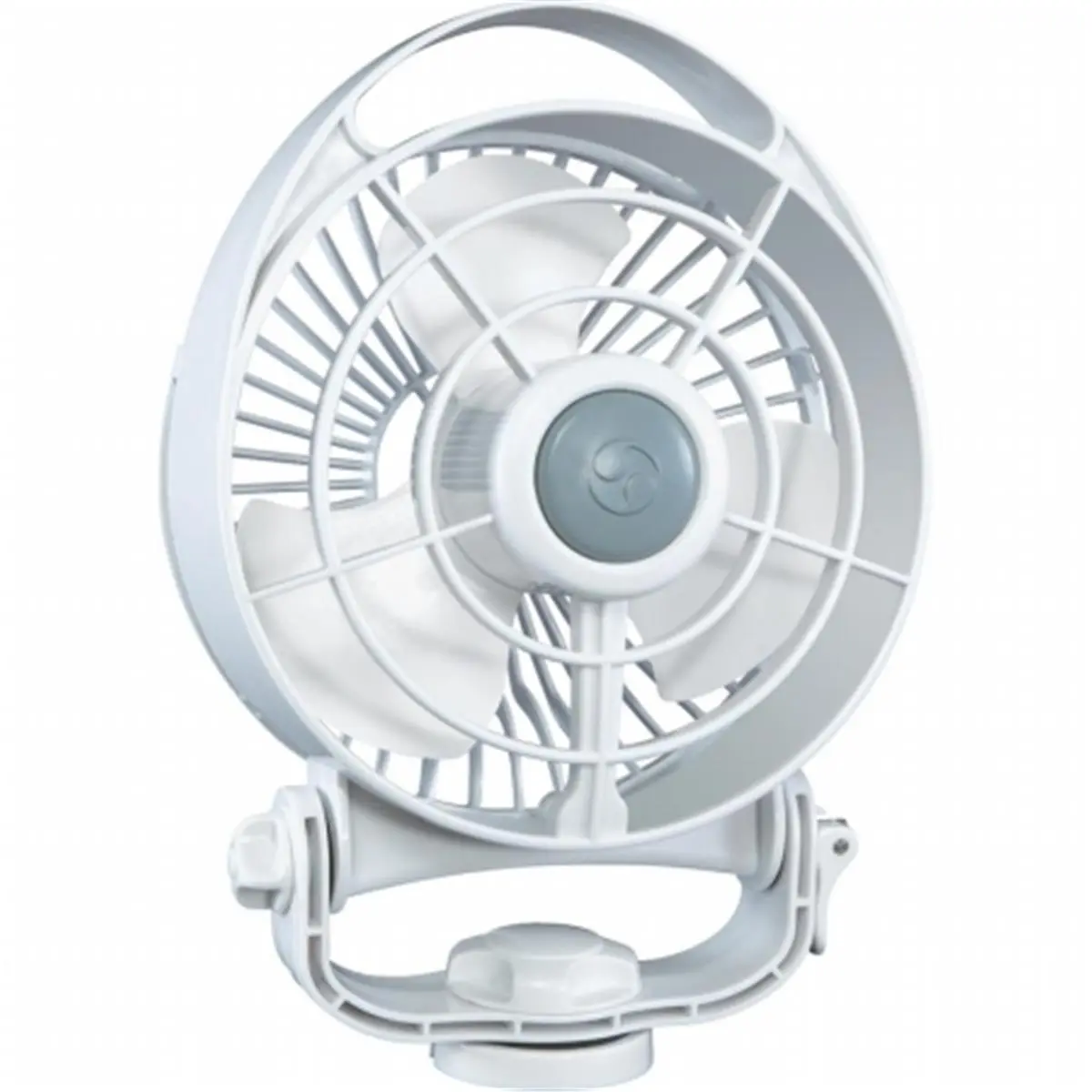 Caframo 748CAWBX 12V Battery-Powered Marine Fan - White, 6 in., 3-Speed Touch Control, Durable, Energy Efficient for Boating