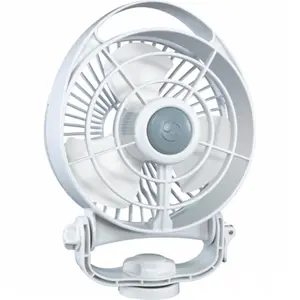 Caframo 748CAWBX 12V Battery-Powered Marine Fan - White, 6 in., 3-Speed Touch Control, Durable, Energy Efficient for Boating
