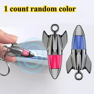 New Fashion Anti-Static Keychain Pendant, Novel Rocket Shape Keychain, Durable Anti-Static Metal Handle Keychain, Stylish Accessory